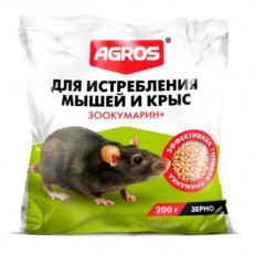 Зерно для истребления мышей и крыс Agros (200г)*ВЗ