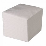 Салфетки бумажные 100 шт, однослойные 24х24 см белые