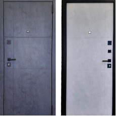 Дверь металлическая Статус МДФ/МДФ бетон графит/бетон светлый 960*2050 правая 