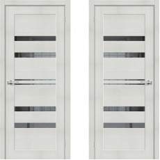 Дверь экошпон ЭКО Порта-30 ПО-900 Bianco Veralinga Mirox Grey