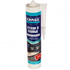 Герметик KRASS для кухни и ванны белый 300мл (Россия)