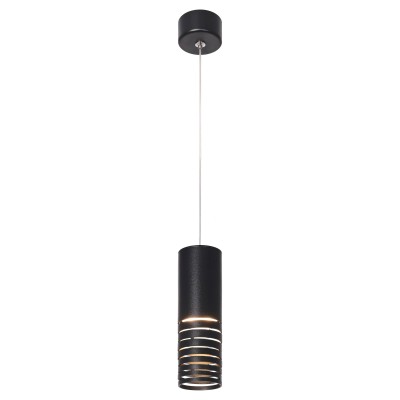 Светильник подвесной (подвес) PL22 BK MR16 GU10 потолочный цилиндр черный
