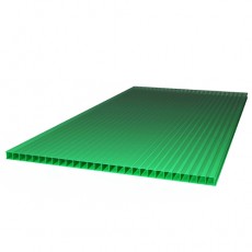 Сотовый поликарбонат "ТитанПласт" Тепличный 4,0мм (2100*6000) (0,48) зеленый