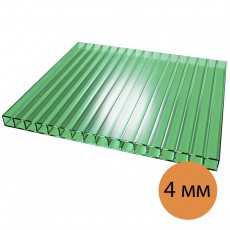 Сотовый поликарбонат "ULTRAMARIN" 4 мм (2100*6000) (0,52) зеленый
