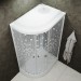 Купить Душевая кабина Triton Коралл левая, 1/4 круга, 120х80 см, мозаика белый в Брянске в Интернет-магазине Remont Doma