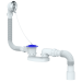Сифон для ванны и глубогого поддона S12P с переливом и гибким соединением 40х40/50 400мм купить недорого в Брянске