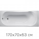 <span class='first-world'>Ванна</span> на раме 1Marka Libra 170x70, без фронтальной панели, БЕЗ сифона