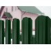 Штакетник М-образный односторонний RAL 6005 зеленый мох  h=1,2 м купить недорого в Брянске