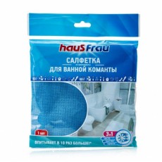 Салфетка из микрофибры для ванной комнаты, повышенной впитываемости Haus Frau 1 шт